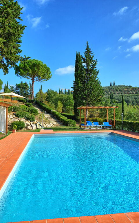 Casa Rossa: Have, pool, Udendørs