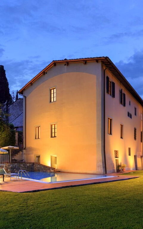 Palazzo a Greve: Have, pool, Sommer, Udendørs