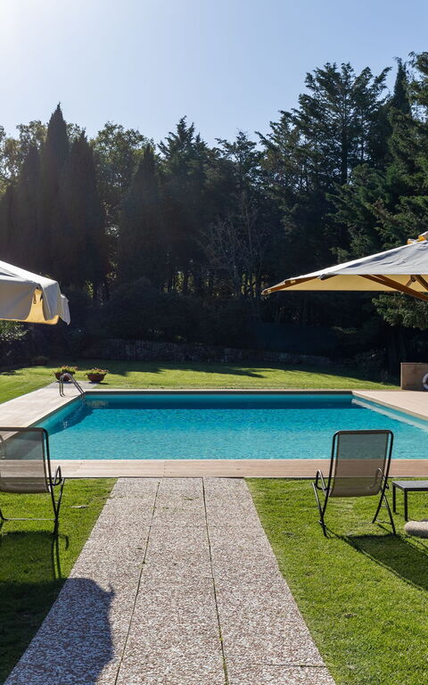 Villa Simone: Have, pool, Udendørs