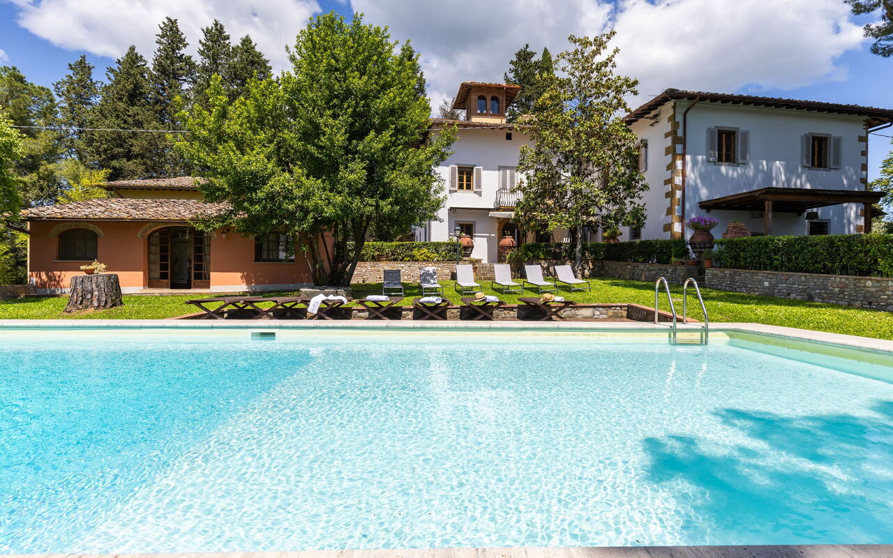 Villa Orchidea: Have, pool, Udendørs, Udvendige