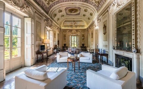 Feriebolig Galleria: Frokostlokale, Stue