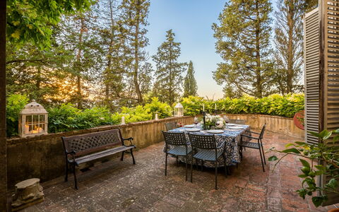 Feriebolig Galleria: Have, Udendørs