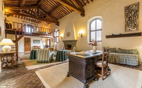 Feriebolig Teatro: Frokostlokale, Køkken, Stue