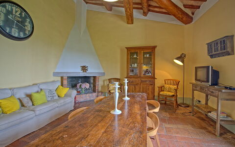 Feriebolig Tettoia: Frokostlokale, Køkken, Stue