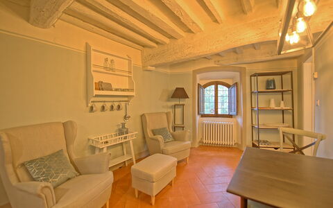 Feriebolig Montegufoni 10: Frokostlokale, Køkken, Stue