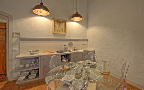 Feriebolig Montegufoni 17: Frokostlokale, Køkken, Stue