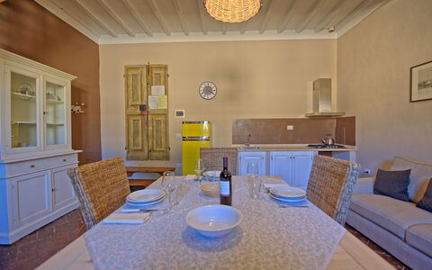Feriebolig Montegufoni 28: Frokostlokale, Køkken, Stue