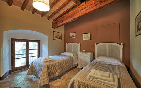 Feriebolig Montegufoni 19b: soveværelse