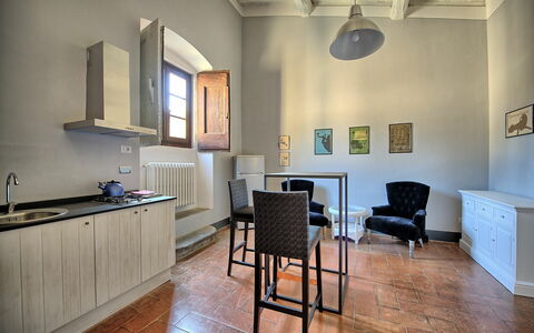 Feriebolig Montegufoni 22: Frokostlokale, Køkken, Stue