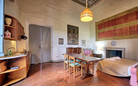 Feriebolig Fattoressa: Frokostlokale, Køkken, Stue