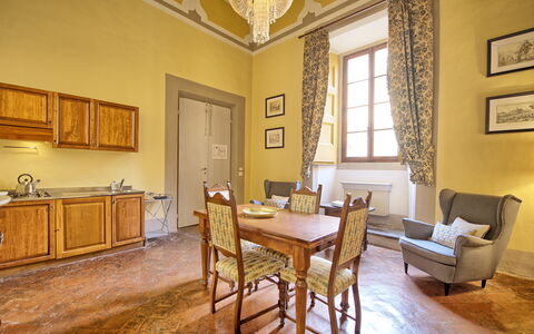 Feriebolig Guardiano: Frokostlokale, Køkken, Stue