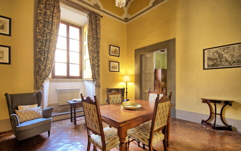 Feriebolig Guardiano: Frokostlokale, Køkken, Stue