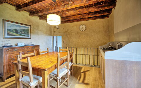 Feriebolig Montegufoni 23: Frokostlokale, Køkken