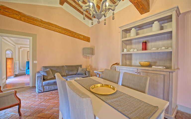 Feriebolig Montegufoni 18: Frokostlokale, Køkken, Stue