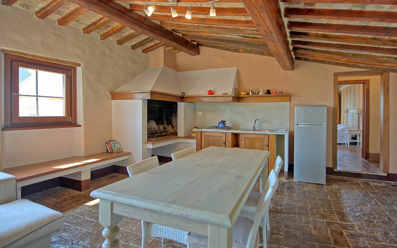 Feriebolig Torre: Frokostlokale, Køkken, Stue