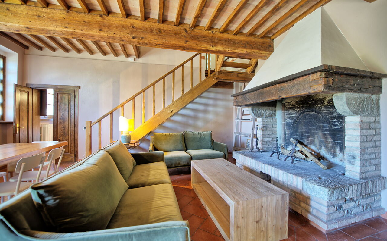 Feriebolig Villa Acciaioli: Frokostlokale, Stue