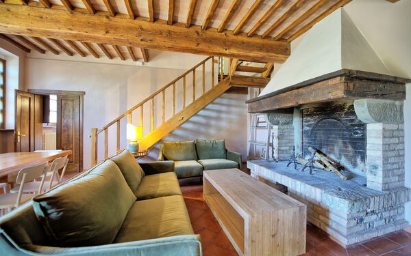 Feriebolig Villa Acciaioli: Frokostlokale, Stue
