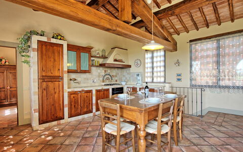 Feriebolig Glicini 3: Frokostlokale, Køkken, Stue