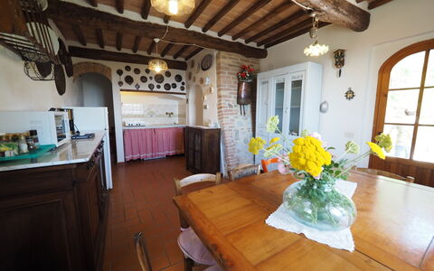 Feriebolig Cornocchio 2: Frokostlokale, Køkken