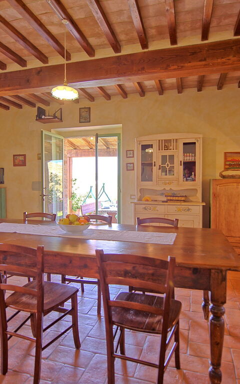 Castelmuzio: Frokostlokale, Stue