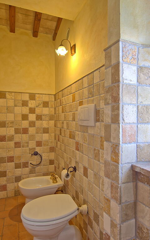 Castelmuzio: Badeværelse