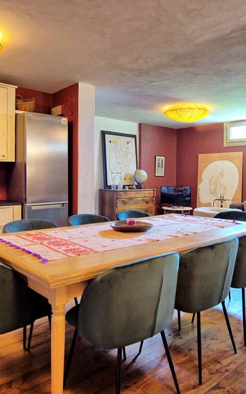 Villa Oliveta: Frokostlokale, Køkken, Stue