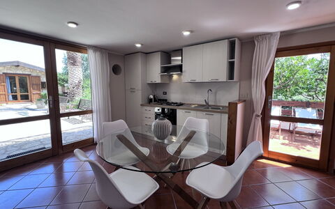 Feriebolig Castellammare 2: Køkken, Stue