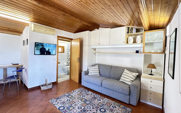 Feriebolig Castellammare 1: Køkken, Stue