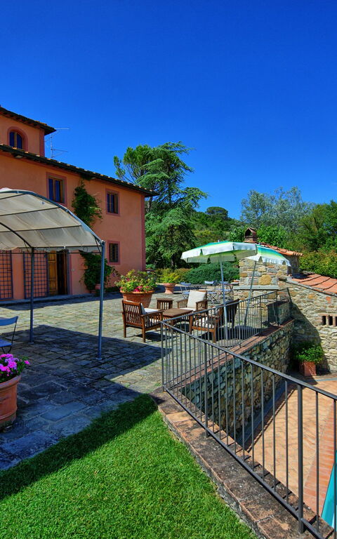 Casa Scopeti: Have, pool, Udvendige