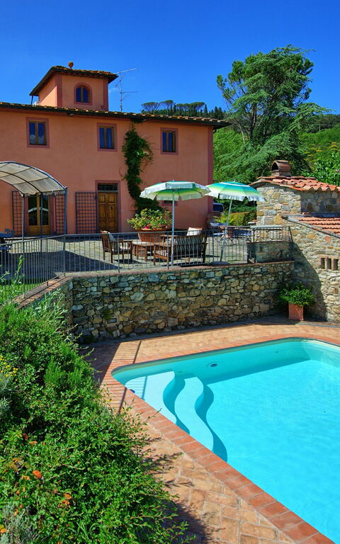 Casa Scopeti: Have, pool, Udvendige