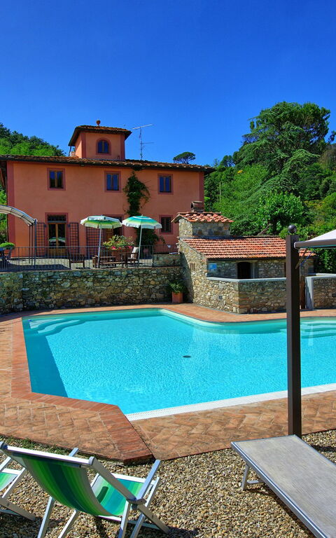 Casa Scopeti: Have, pool, Udvendige