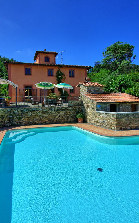 Casa Scopeti: Have, pool, Udvendige