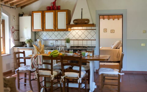 Feriebolig Montelopio 4: Frokostlokale, Køkken, Stue