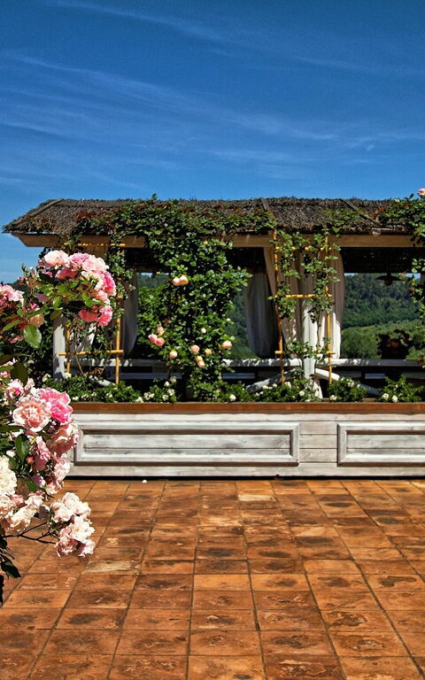 Villa Petrognano: Altan / terrasse / gårdhave, Udendørs