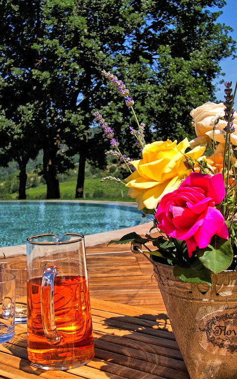 Villa Petrognano: pool, Udendørs, Visninger