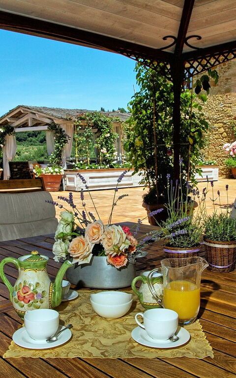 Villa Petrognano: Altan / terrasse / gårdhave