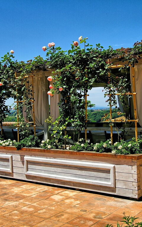 Villa Petrognano: pool, Udendørs, Visninger