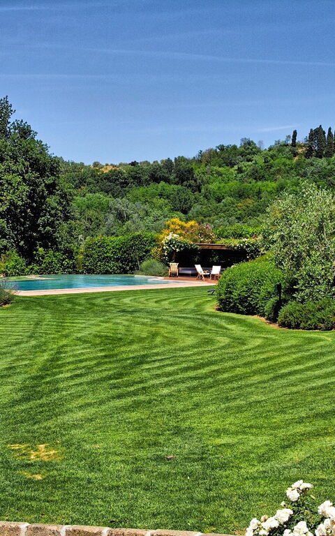 Villa Petrognano: Have, pool, Udendørs, Visninger