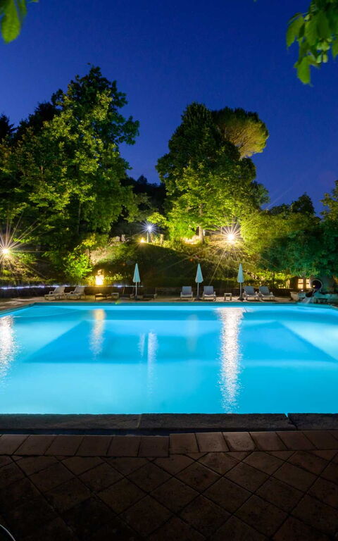 Villa Contessa: Have, pool, Udendørs