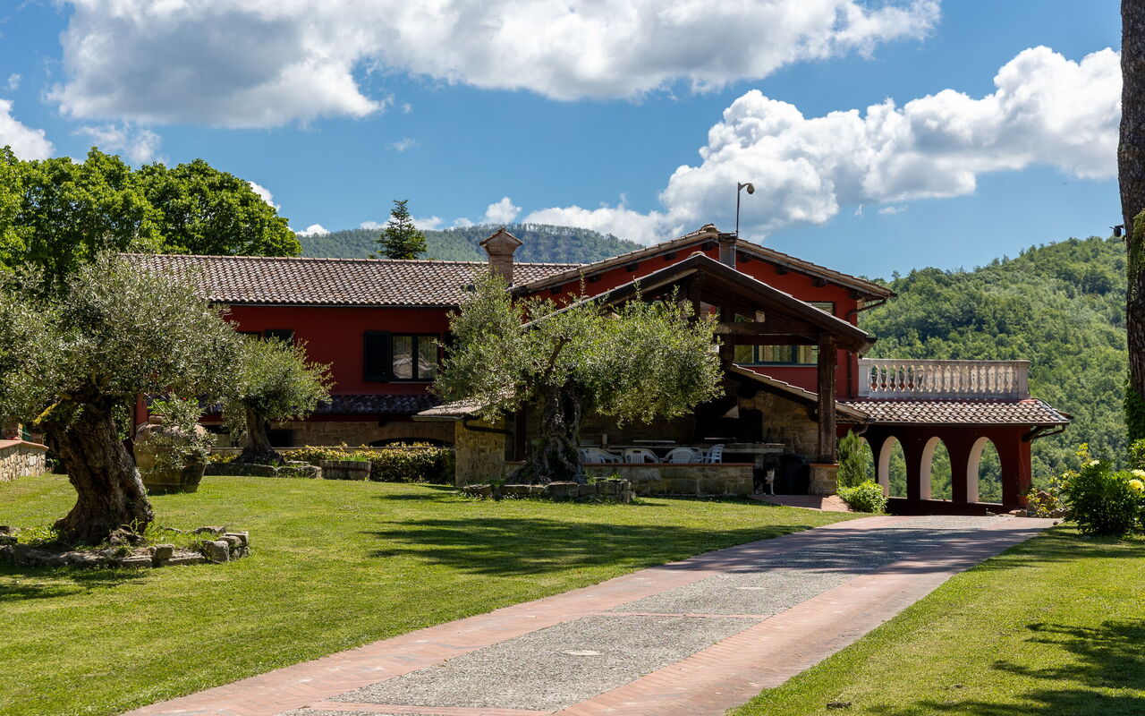 Villa Contessa: Have, Udendørs, Udvendige