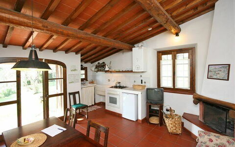 Feriebolig La Selva 1: Køkken, Stue