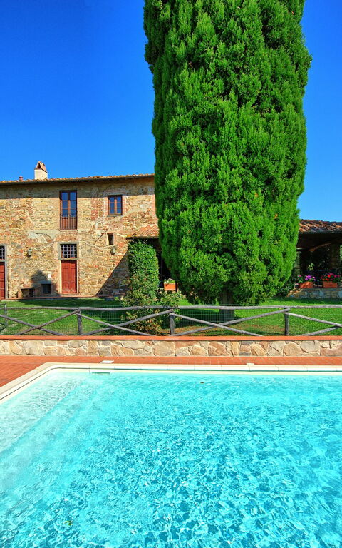 Il Frantoio: pool, Udvendige