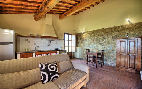 Feriebolig Fornacino 6: Køkken, Stue