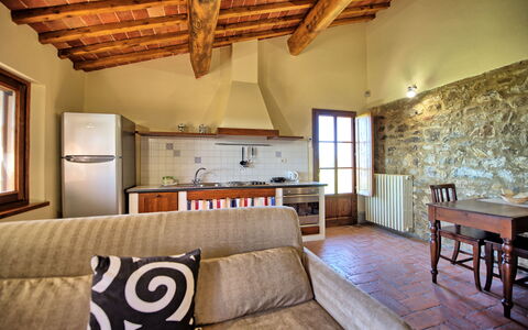 Feriebolig Fornacino 6: Køkken, Stue