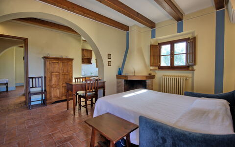 Feriebolig Fornacino 4: Frokostlokale, Køkken, Stue