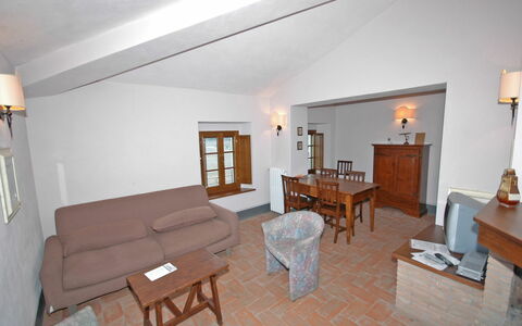 Feriebolig Fornacino 2: Frokostlokale, Køkken, Stue