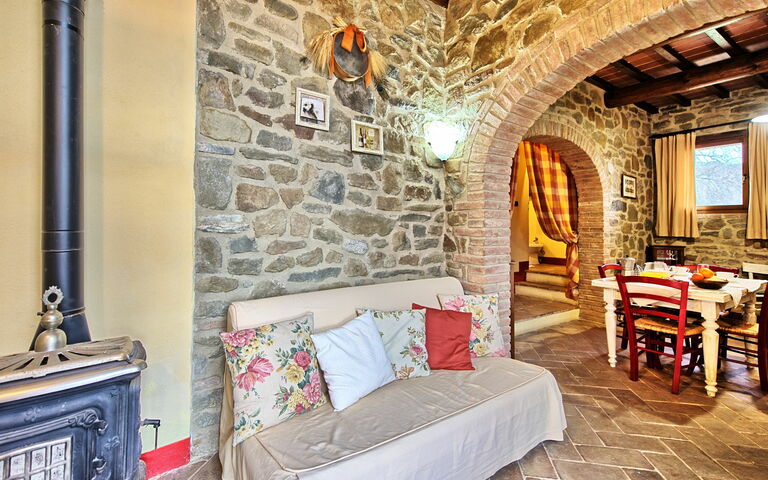 Feriebolig Orietta 1: Frokostlokale, Køkken, Stue