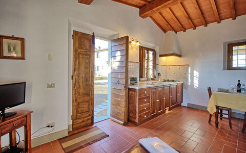 Feriebolig Le Fonti 8: Frokostlokale, Køkken, Stue