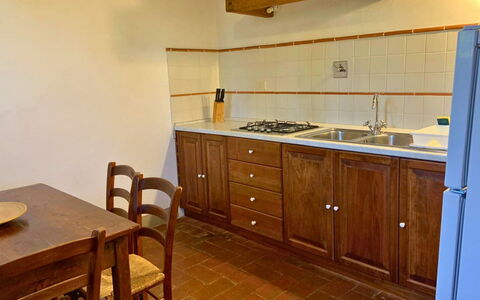 Feriebolig Le Fonti 15: Frokostlokale, Køkken