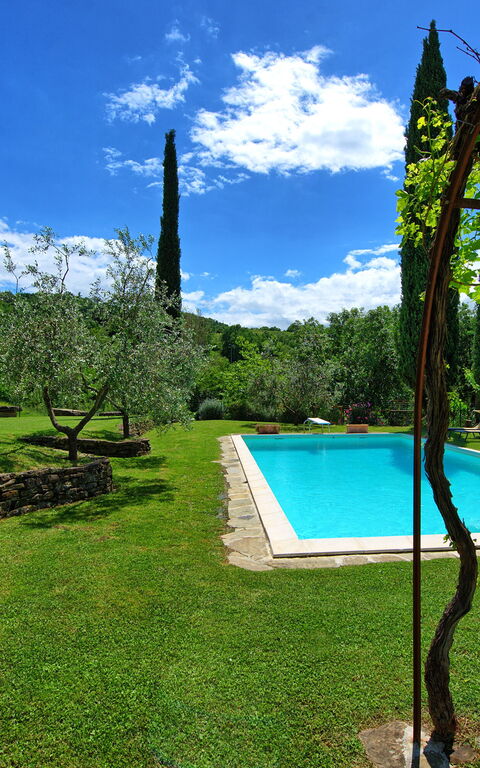 Villa Lo Scoiattolo: Have, pool, Udendørs